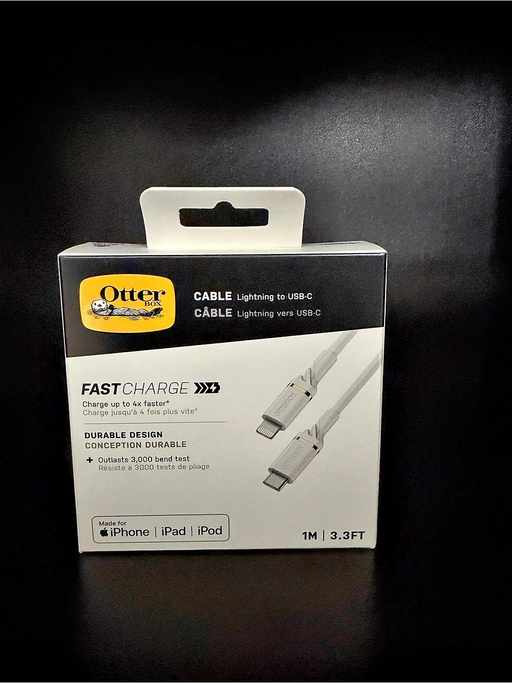 OtterBox Standard Fast Charge Cable Lightning to USB-C 1M / 3.3FT Lightning to